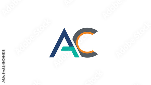 Modern AC Logo Design - A Creative and Colorful Branding Concept.