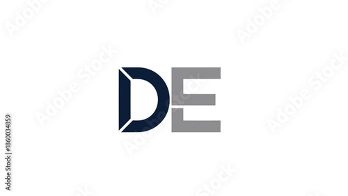 Modern DE Letter Logo Design, Simple and Clean, Professional Branding.