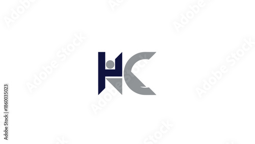 Free Download Modern HC Logo Design with Stylish and Professional Look. - GFXLoad