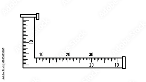 Ruler measurement tool for length.
