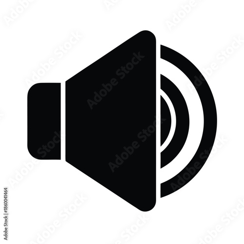 Volume Mute Silhouette Icon Vector Illustration