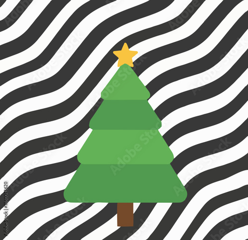 abstract christmas tree