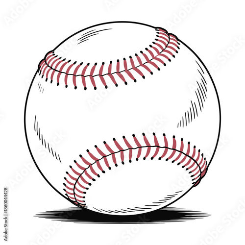 baseball ball isolated on white