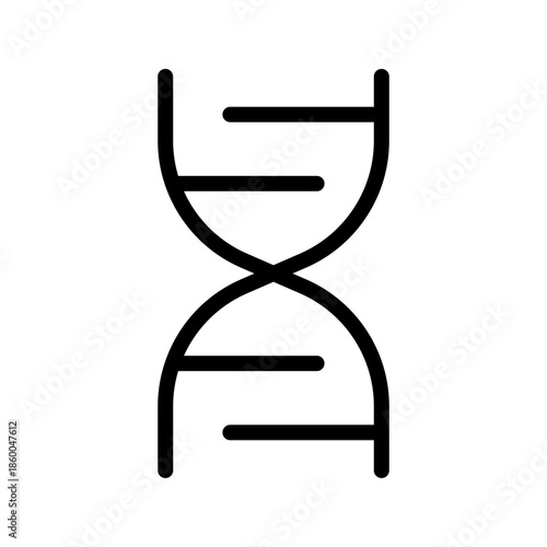 Scientific DNA icon set for genetics, biotechnology, medical research, and healthcare UI