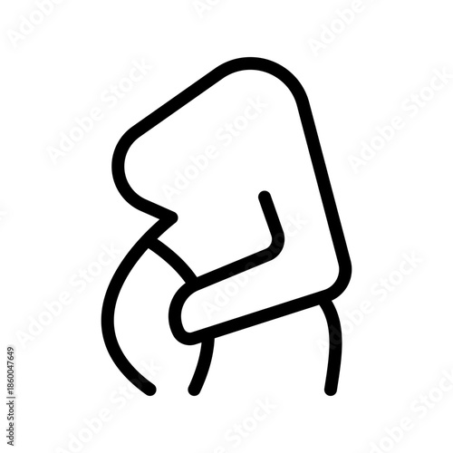 Caring Pregnant icon set for maternity, prenatal care, healthcare apps, and UI design