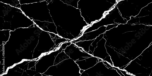 Elegant black marble texture with bold white natural veins,high-contrast abstract stone background,luxury surface pattern ideal for modern design,architecture,interiors,branding,and premium wallpapers