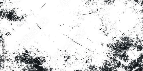 A dramatic abstract grunge texture featuring a chaotic blend of white and gray scratches and smudges resembling weathered.