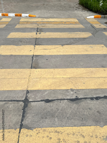 pedestrian sign on the road
