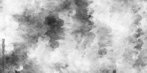 Beautiful blurry abstract black atexture background with soft black and white grunge marbled smokynd white texture background with smoke, Abstract grunge white or grey watercolor painting background, 