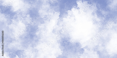 Bright paintSoft cloud in the sky background blue tone for wallpaper, graphics .Aquarelle painted textured canvas design, ed sky blue watercolor background,