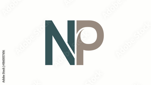 NP Logo Design - A Modern and Minimalist Brand Identity.