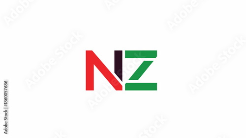 Free Download NZ Logo Design - A Modern and Colorful Branding Concept. - GFXLoad
