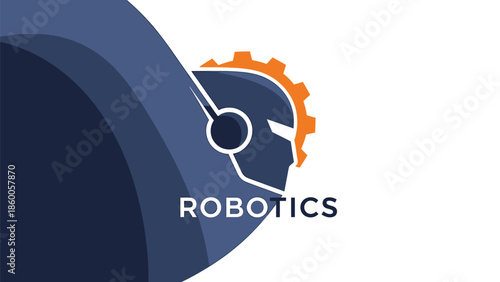 Robotics Logo Design - Modern Tech Icon for Innovation and Future.