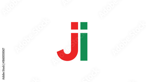 Free Download Simple and modern logo design featuring the letters J and I in vibrant colors. - GFXLoad