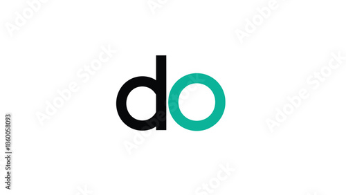 Simple and modern logo featuring the letters do in a minimalist design.