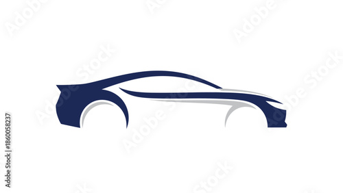 Sleek automotive silhouette design showcasing modern vehicle aesthetics and style.