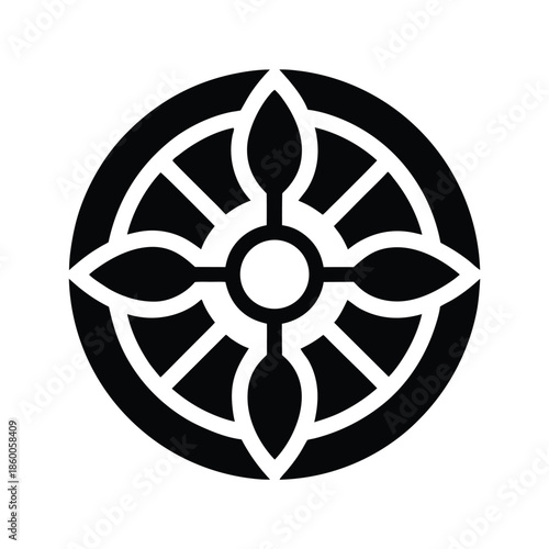 Adinkra Unity Symbol Icon Vector Illustration