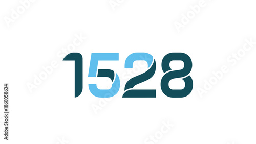 The number 1528 is displayed in a modern and clean style.