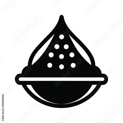 Ground Cumin Powder Icon Vector Illustration