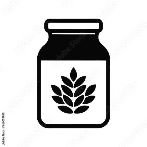 Ground Cumin Jar Icon Vector Illustration