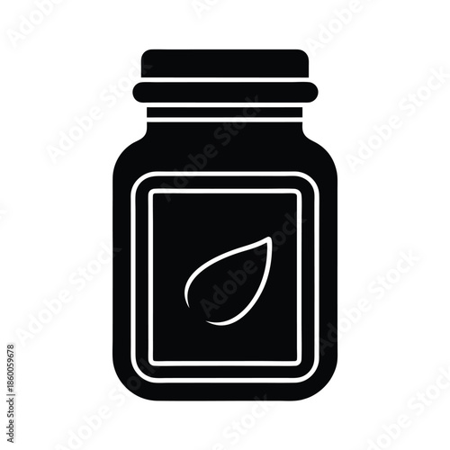 Paprika Powder Jar Icon Vector Illustration