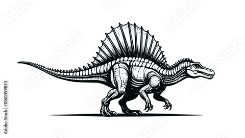 Spinosaurus vector Illustration 