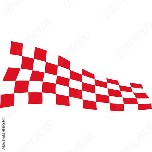Flag Race Illustration