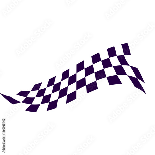 Flag Race Illustration