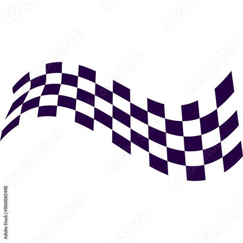 Flag Race Illustration