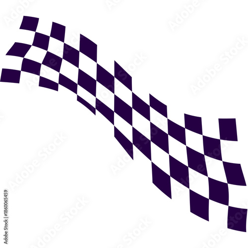 Flag Race Illustration
