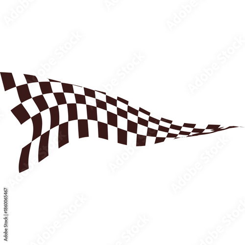 Flag Race Illustration