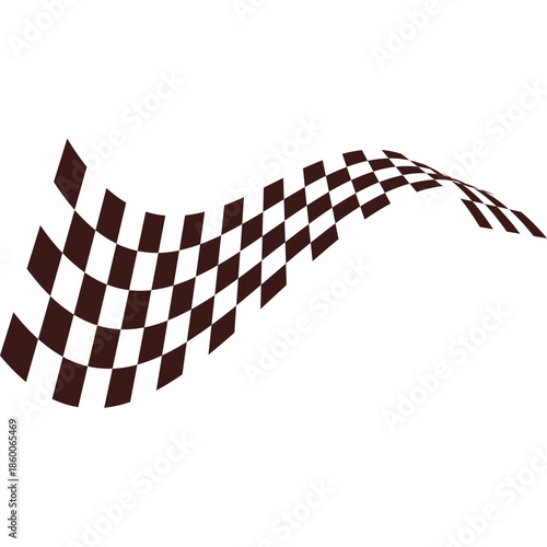 Flag Race Illustration