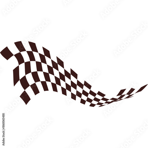 Flag Race Illustration