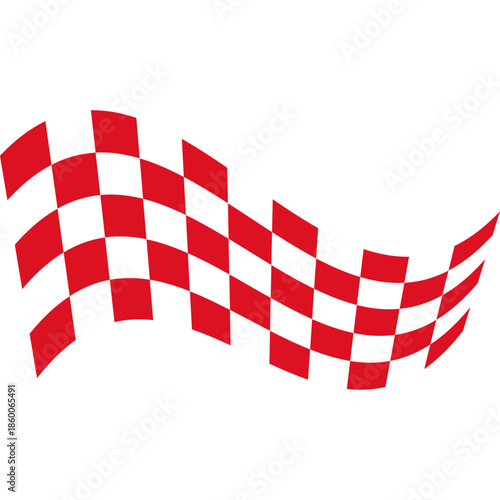 Flag Race Illustration