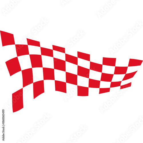 Flag Race Illustration