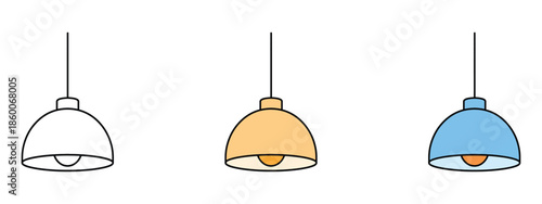 Hanging light icon vector. pendant lamp symbol. vector illustration.