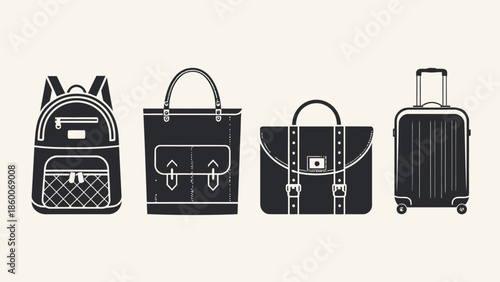 Modern travel luggage and bags for daily use and adventure