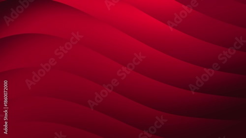 Abstract red wave pattern background with smooth curves