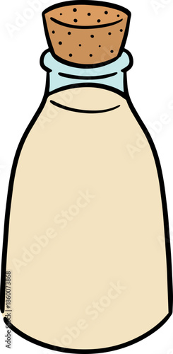 Illustration of milk bottle
