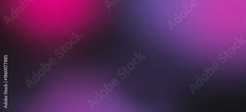 Abstract dark grainy gradient background, purple black noise texture modern banner backdrop