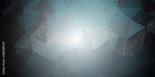Abstract Blue Geometric Background With Soft Light Center For Design, Tech, And Advertising