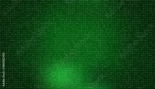 Vibrant green digital matrix background with glowing white dots