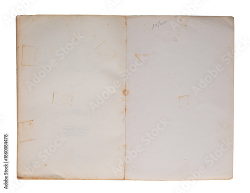 vintage postal envelope grunge paper design png isolated on transparent background