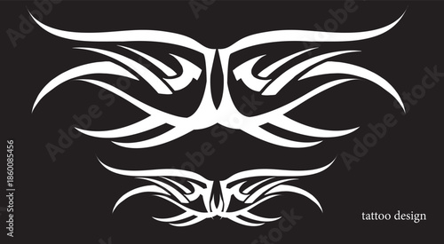 Tribal tattoo design. vector illustration