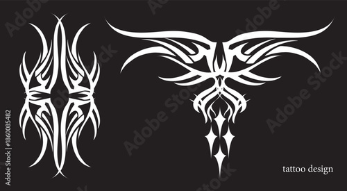 Tribal tattoo design. vector illustration