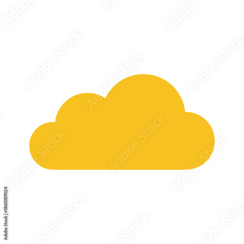 Yellow Cloud Icon