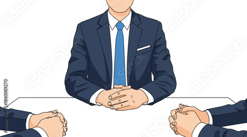 Businessman in professional meeting