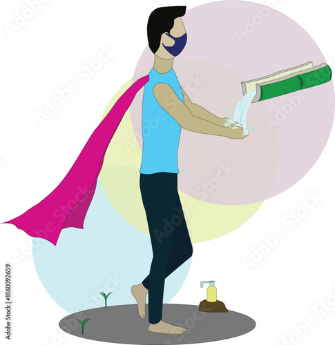 Washing your hands and wearing a mask when you are sick are small things that make you a hero in preventing others from catching the virus.