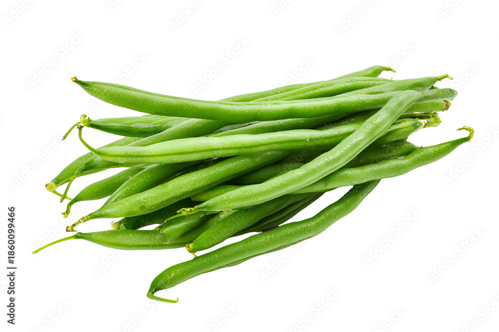 Fototapeta premium Fresh green beans pile