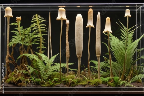 Wallpaper Mural Deer antler nail plants epiphytic ferns Torontodigital.ca